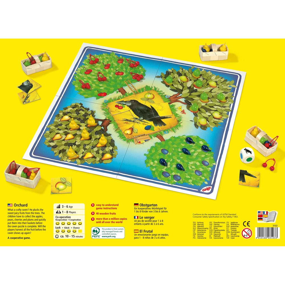 Haba orchard Game - a Classic Cooperative introduction to Board Games for Ages 3 and up (Made in Germany)