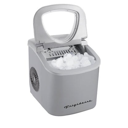 Frigidaire 26 lb Retro Bullet Ice Maker, Silver, EFIC128