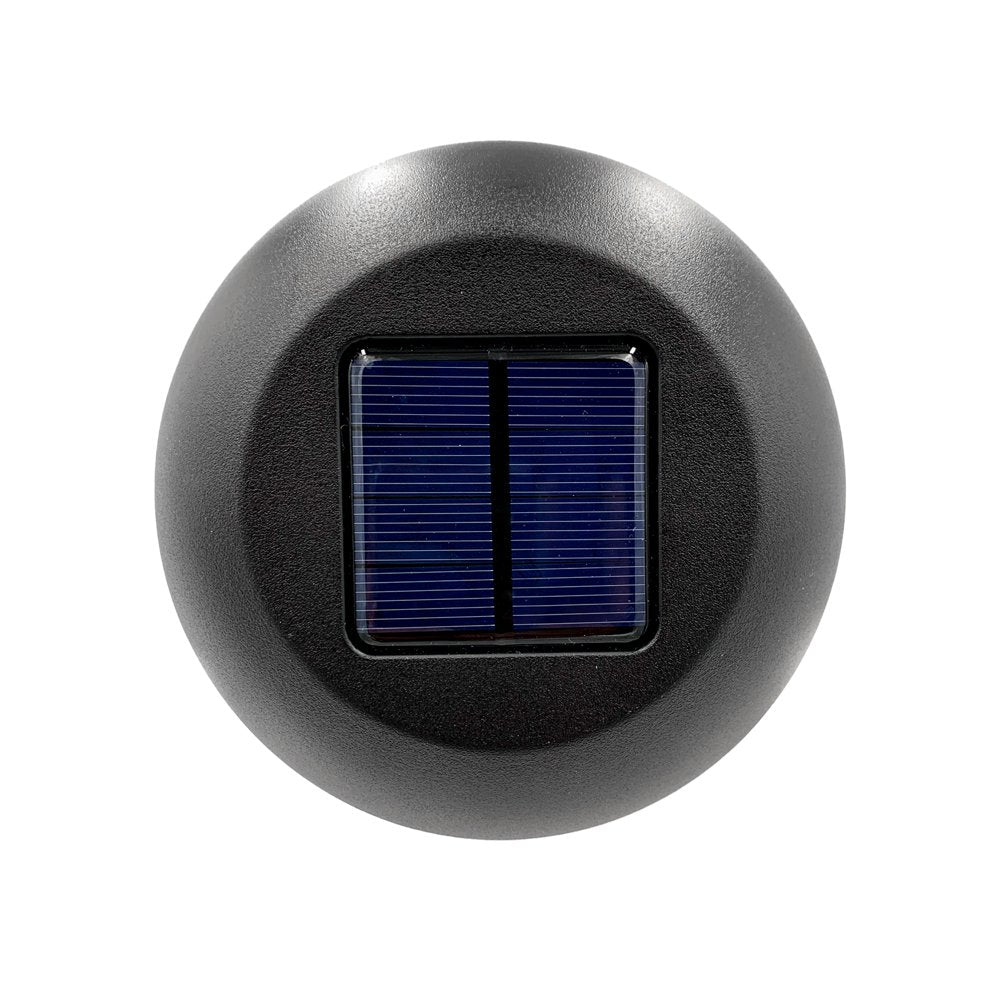 Mainstays Solar Powered Black Lattice LED Landscape Pathway Light with Glass Lens, 8 Lumens