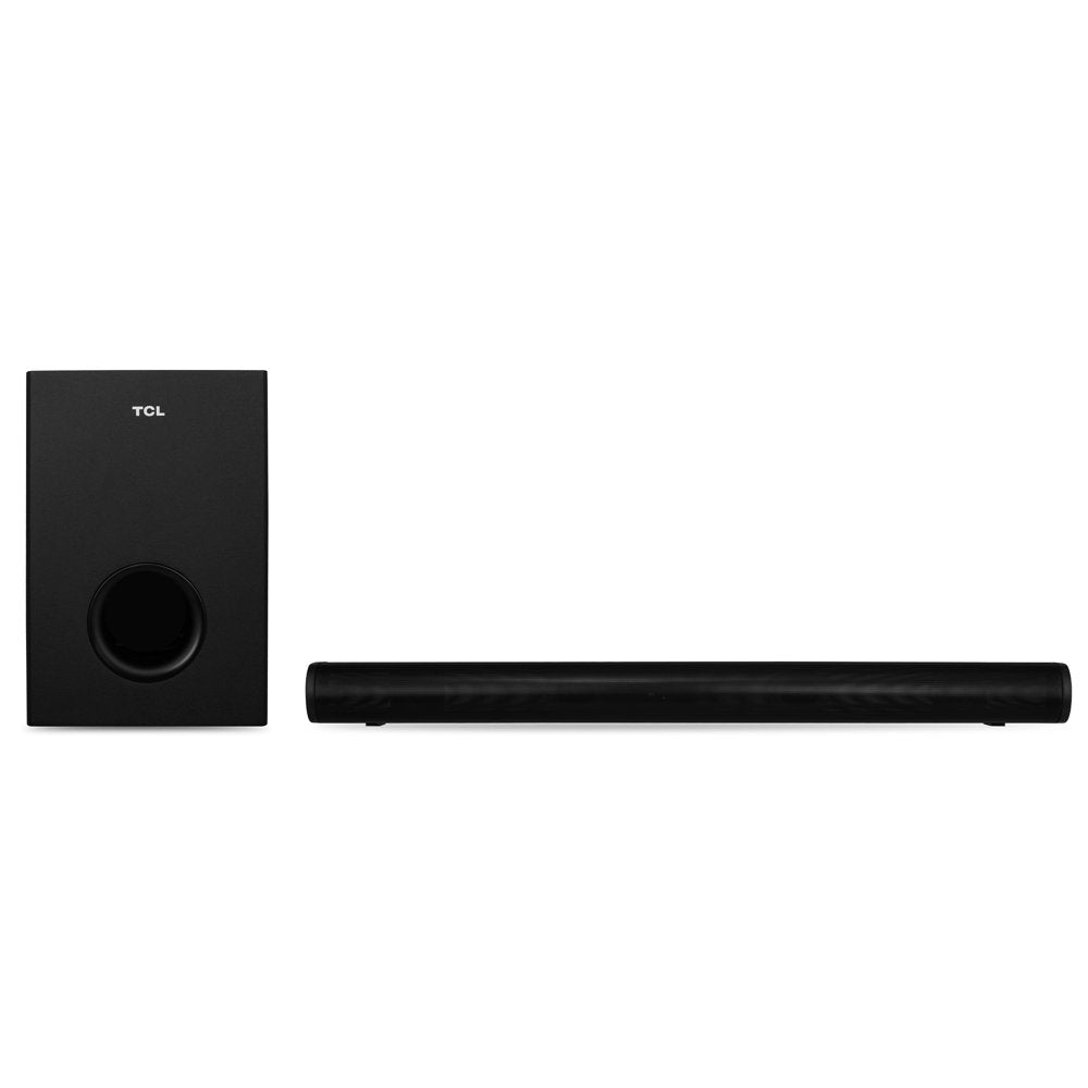 TCL Alto 5+ 2.1 Channel Home Theater Sound Bar with Wireless Subwoofer, Bluetooth 5.3, 31.9 inch, Black - S21BW