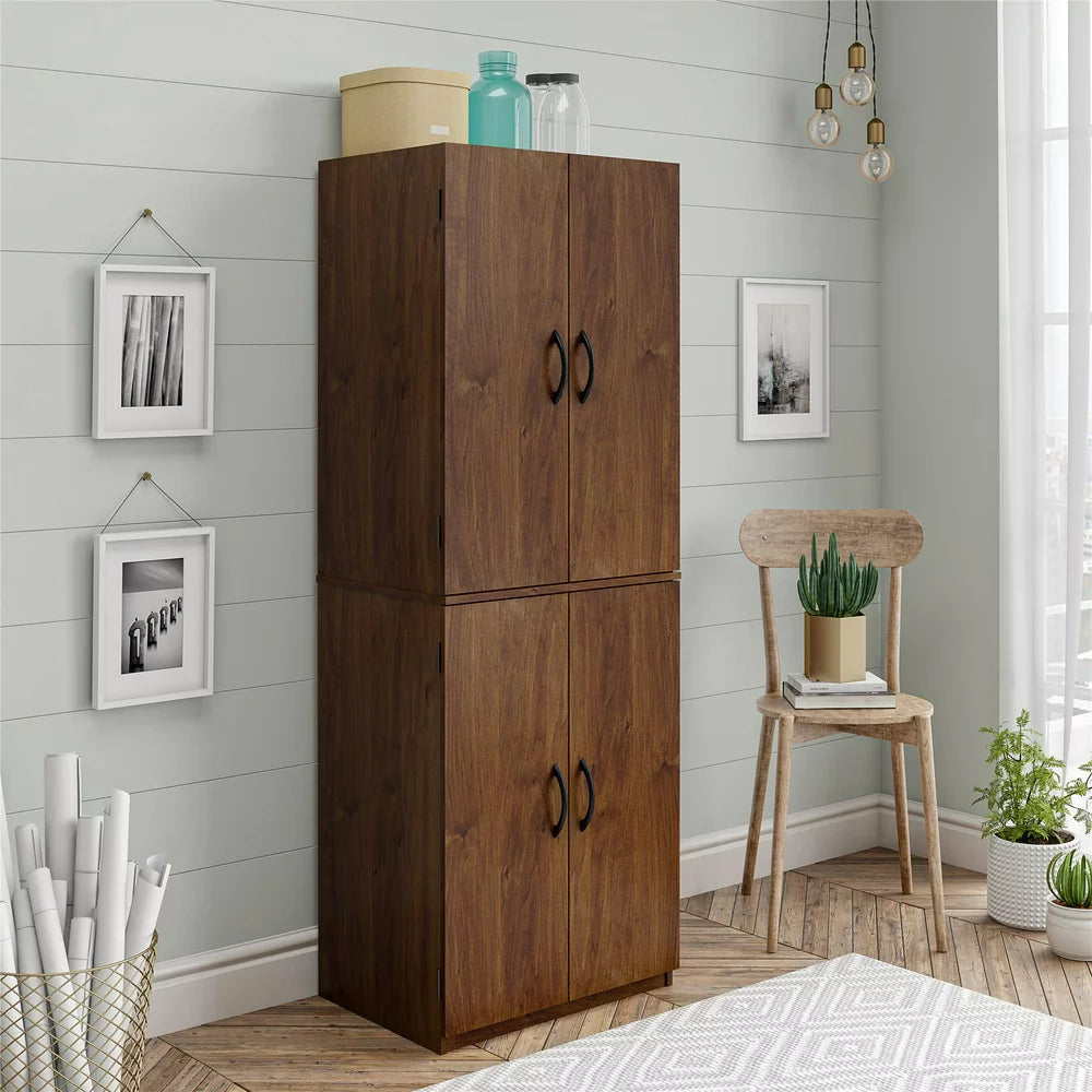 Mainstays 4-Door 5' Storage Cabinet, Espresso