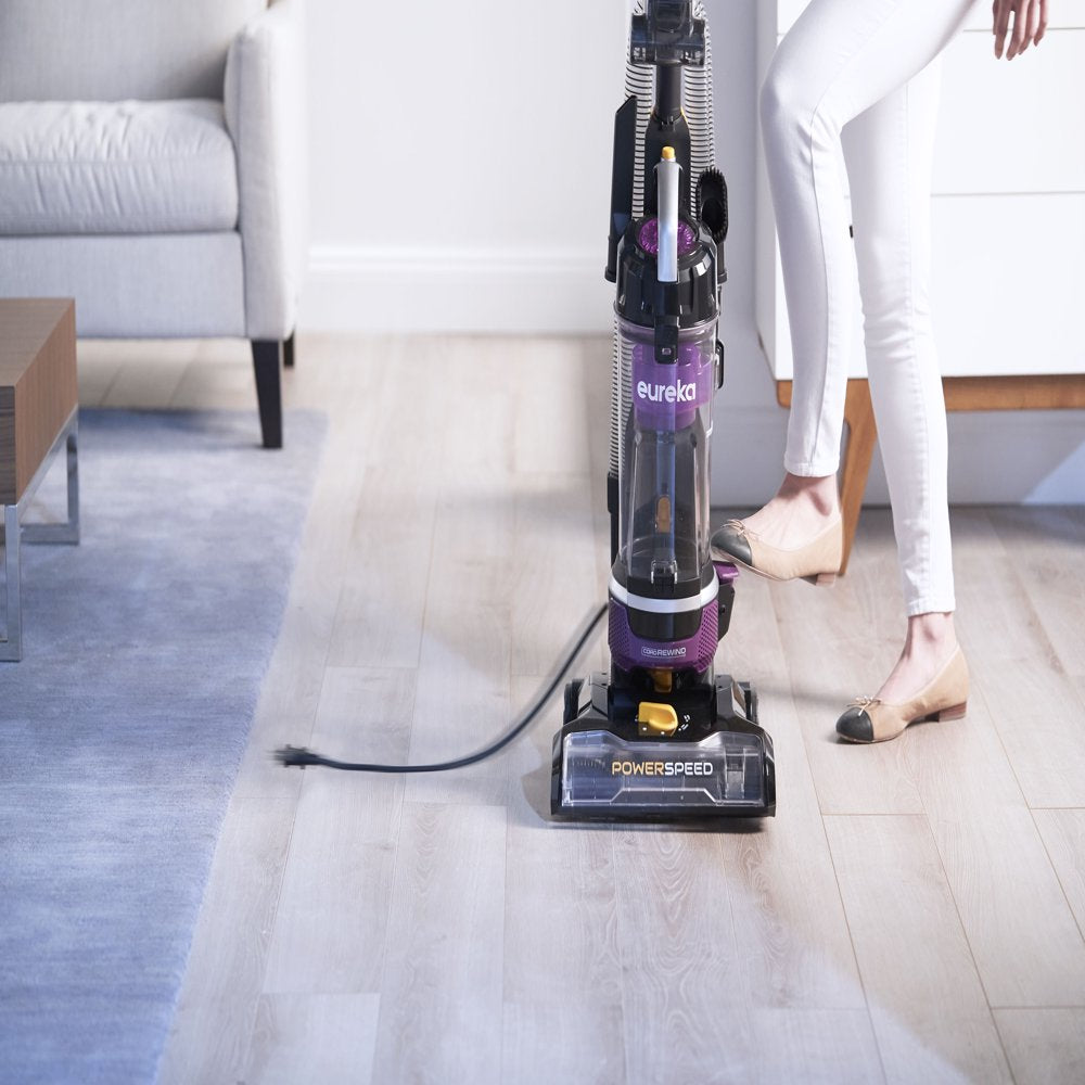 Eureka PowerSpeed Multi-Surface Upright Vacuum Cleaner with Cord Rewind, NEU203