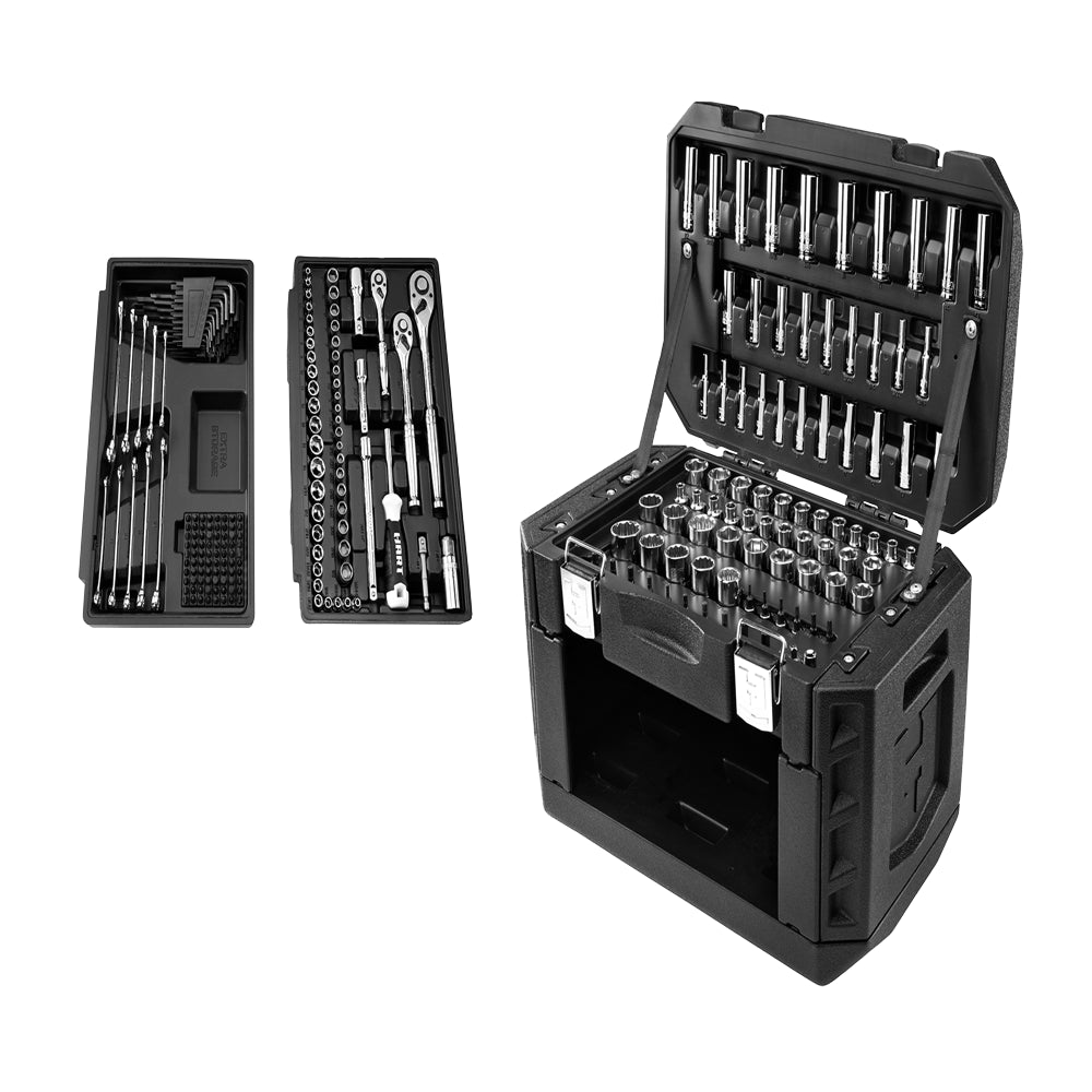 HART Multiple Drive 270-Piece Mechanics Tool Set, Chrome Finish