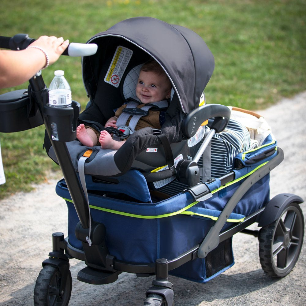 Gladly Family Anthem4 All-Terrain 4-Seater Wagon Stroller, Rugged Wheels, Canopy, Foldable, Sand & Sea