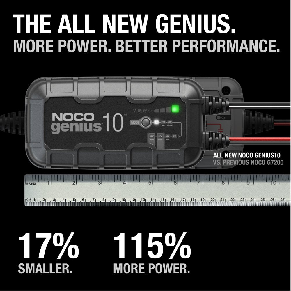 NOCO GENIUS10 6V/12V 10A Smart Battery Charger and Maintainer