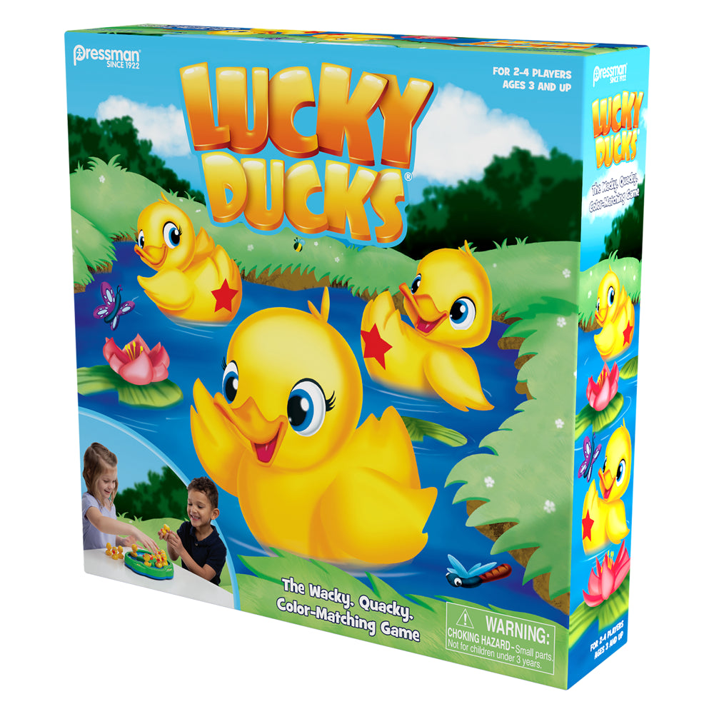 Pressman Toy Lucky Ducks Game for Kids Ages 3 and Up