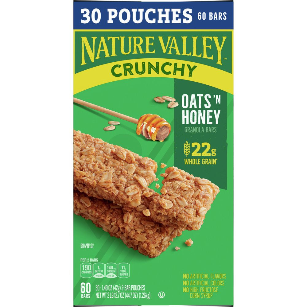 Nature Valley Crunchy Oats 'n Honey Granola Bars 30 Count