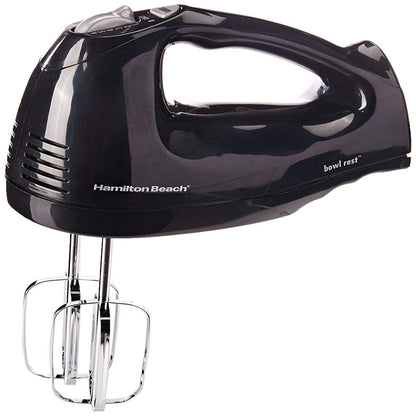 Hamilton Beach 6-Speed Hand Mixer with Snap-On Case, Black, Model 62683