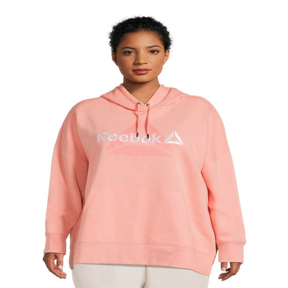 Reebok Women's Plus Size Fleece Warm Up Hoodie