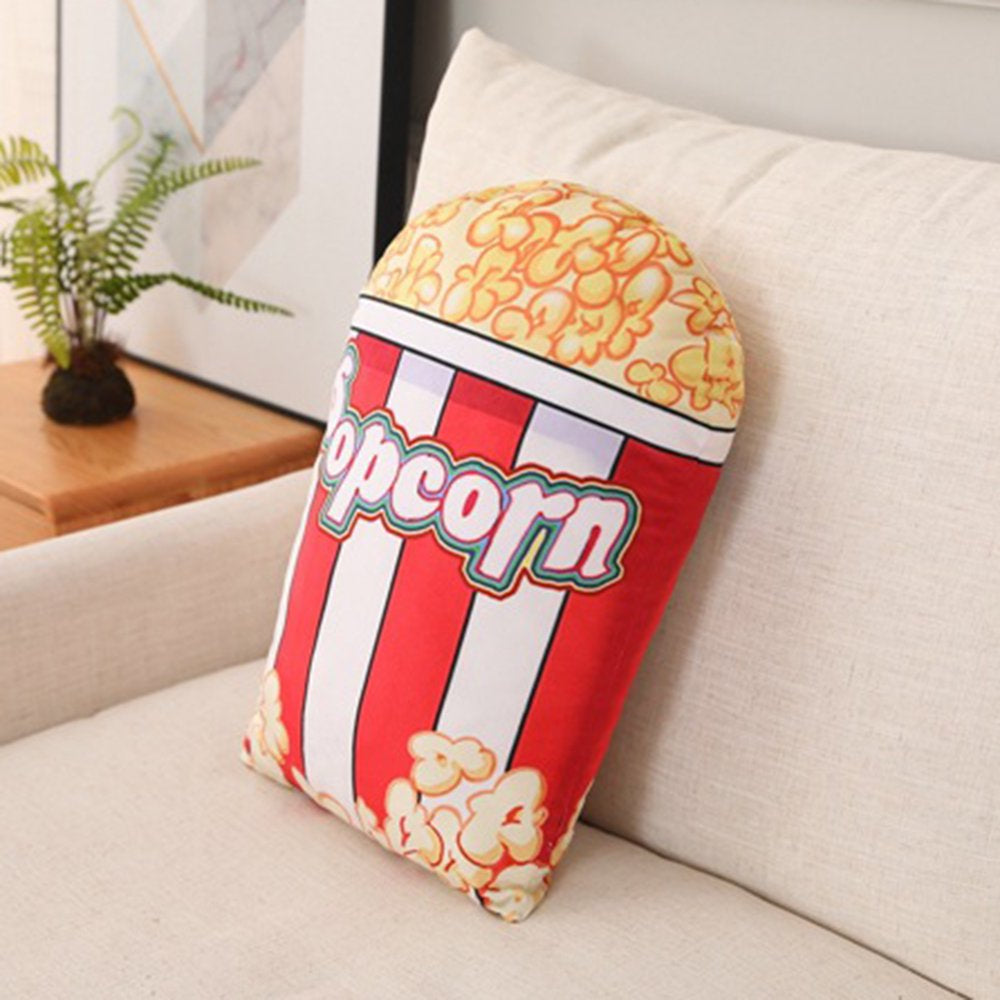 Throw Pillow Super Soft Vivid Modeling Birthday Gift Children Creative Popcorn Stuffed Doll Plush Toy Home Decor for Bedroom