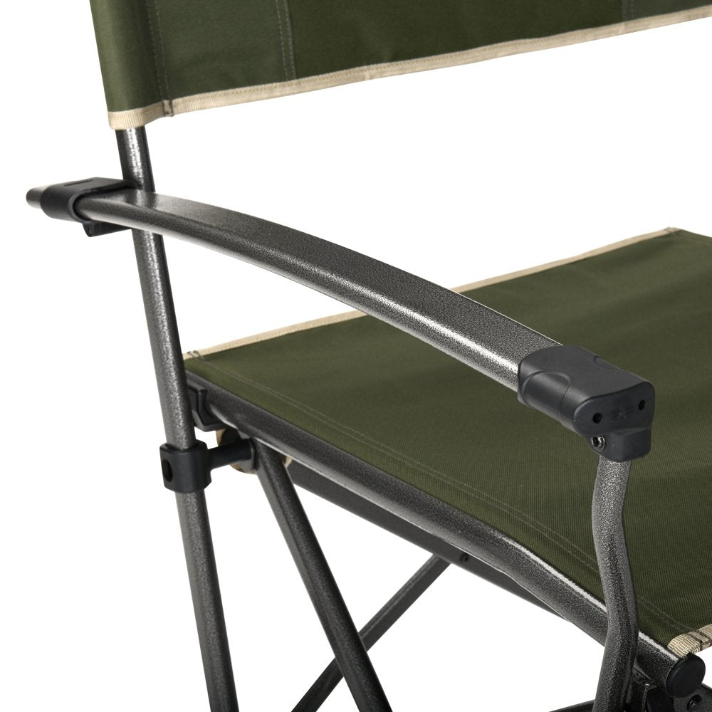 Slumberjack Lone Mesa Quad Folding Adult Director’s Chair, Green