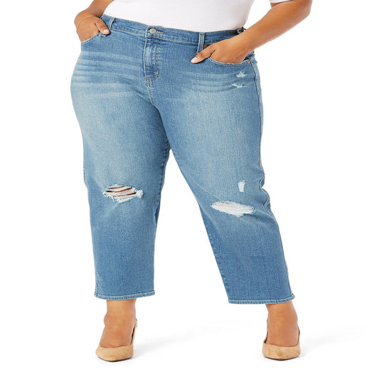 Signature by Levi Strauss & Co. Women’S plus Size Heritage High Rise Straight Jeans