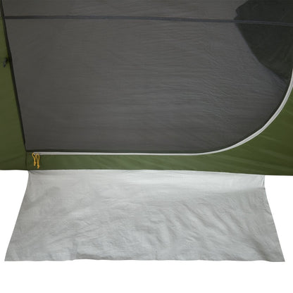  10-Person, 3-Room, Hybrid Dome Tent, Off-White / Green, with Full Fly, Weight 26 Lbs. 6 oz.