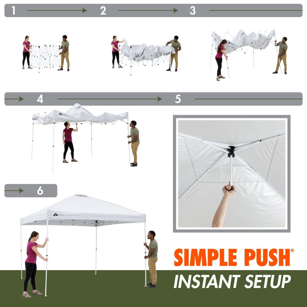  10' x 10' Simple Push® Straight Leg Instant Canopy (100 Sq. ft.)