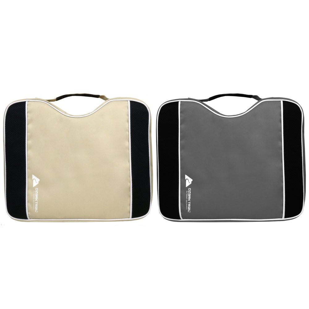  Beige and Black Stadium Cushion