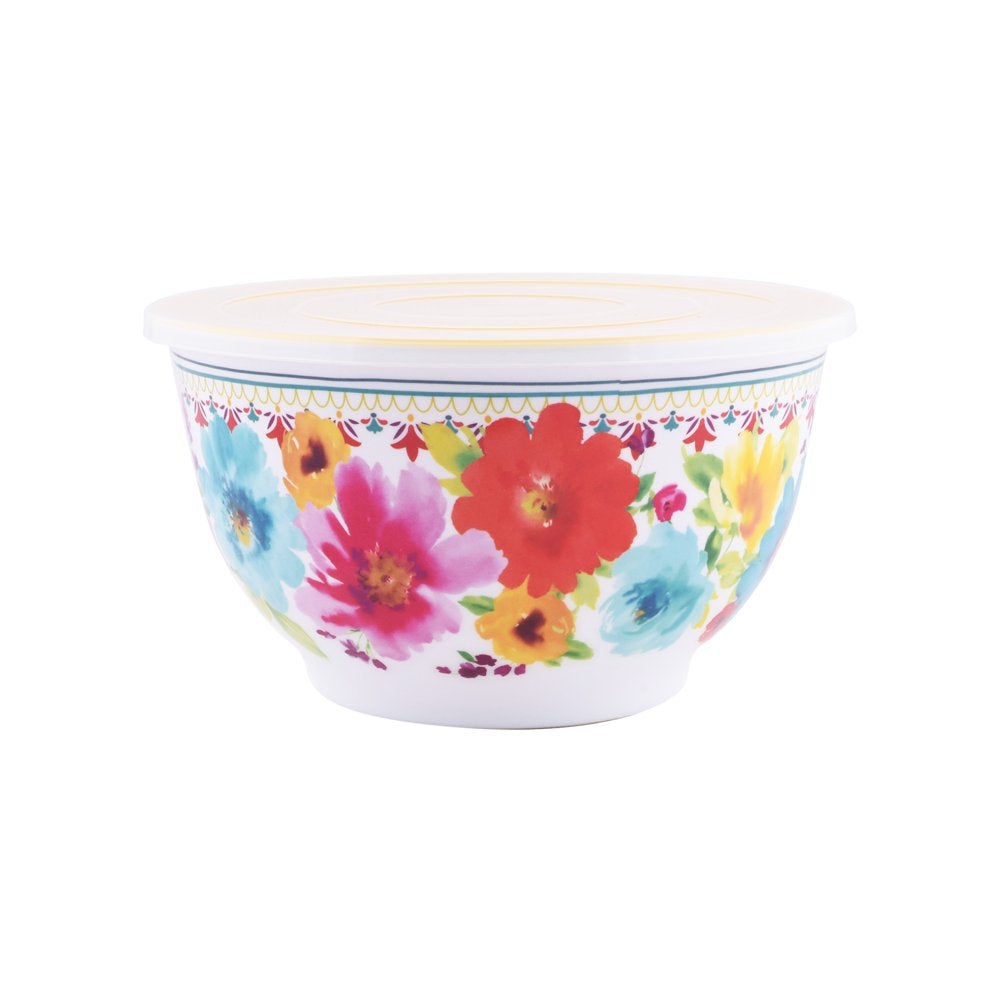 The Pioneer Woman Melamine Mixing Bowl Set, 10-Piece Set, Petal Party