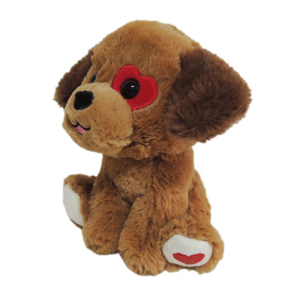 Plush Sit Brown Dog - Way to Celebrate