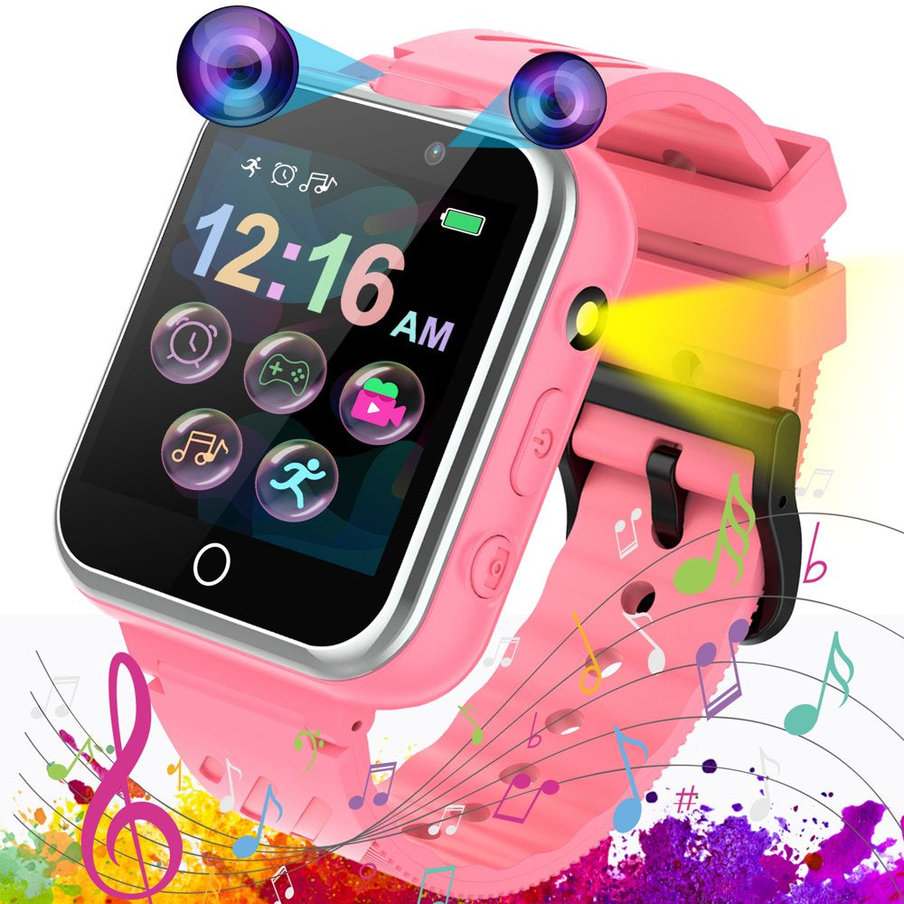 Smart Watch for Kids-Kids Smart Watch with 24 Games Pedometer Toddler Watch with Dual Camera,Electronics Educational Toys for Ages 4-12