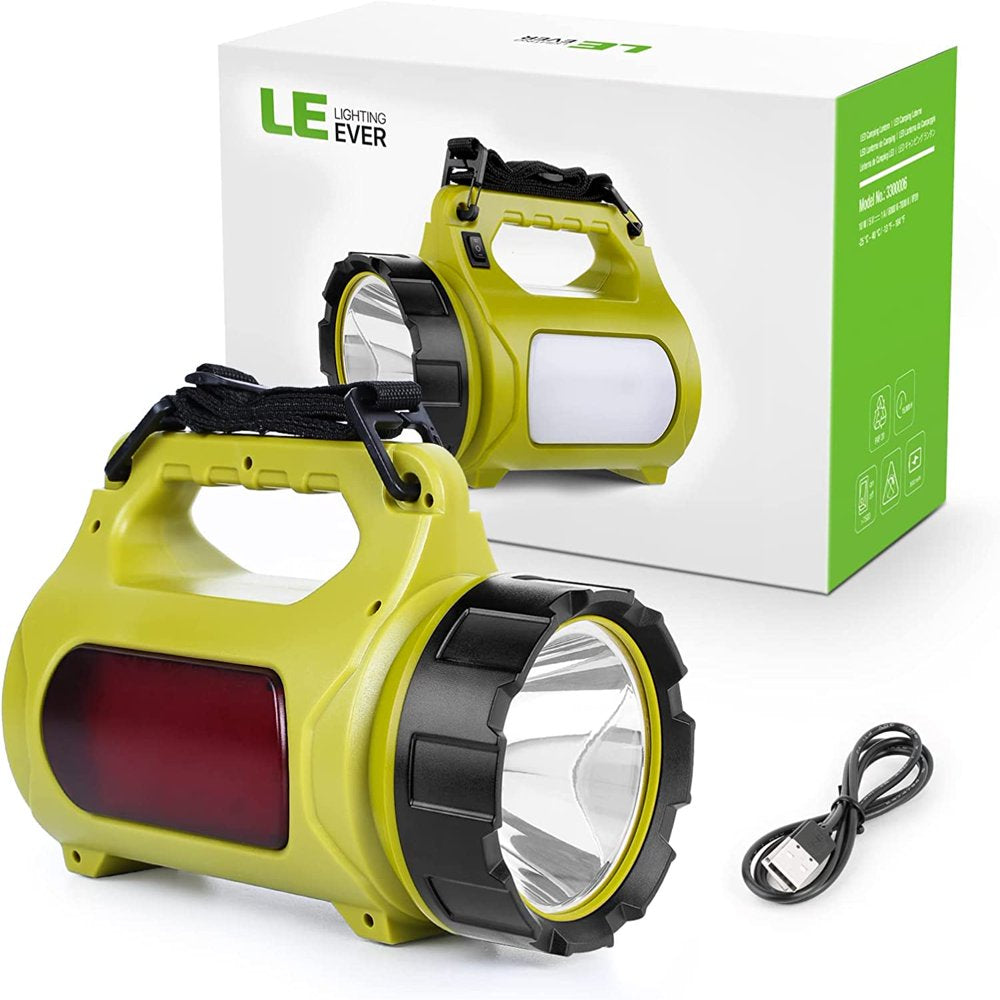 Rechargeable LED Camping Lantern Flashlight 1000LM High Lumens 5 Light Modes , Power Bank IPX4 Waterproof , Large Lantern Flashlight for Hurricane Emergency, Hiking, Home and More