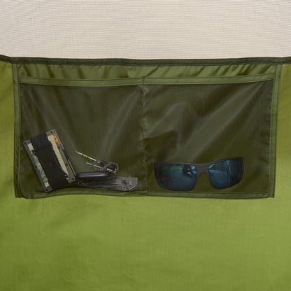  10-Person, 3-Room, Hybrid Dome Tent, Off-White / Green, with Full Fly, Weight 26 Lbs. 6 oz.