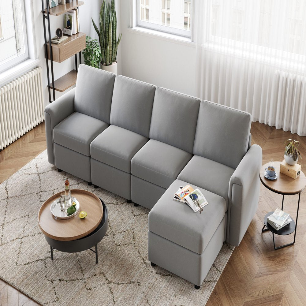 LINSY HOME Modular Couches and Sofas Sectional with Storage Sectional Sofa U Shaped Sectional Couch with Reversible Chaises, Teal