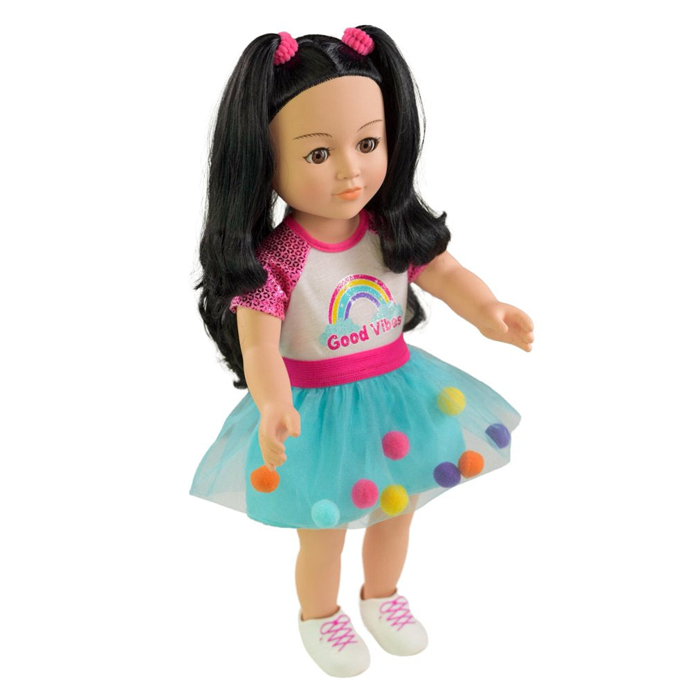 My Life As Quinn Posable 18 inch Doll, Black Hair, Brown Eyes