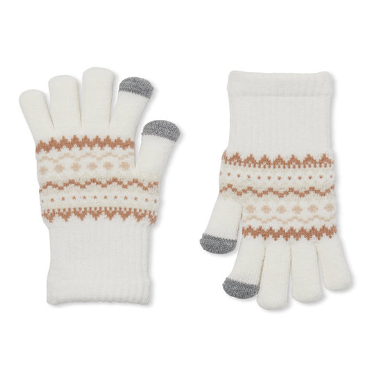 Time and Tru Women's Fair Isle Knit Gloves