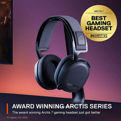 SteelSeries Arctis 7+ Wireless Gaming Headset – PS5, PS4, PC, Mac, Android, PlayStation & Nintendo Switch - Black