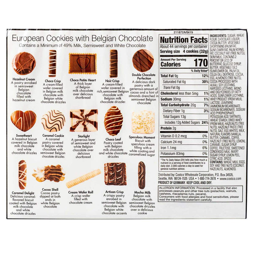 European Cookies with Belgian Chocolate 49.4 oz