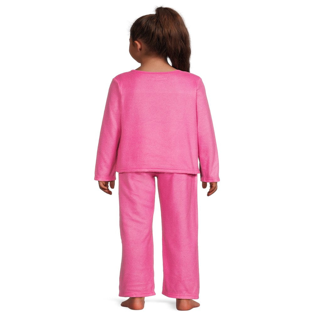 Girls Licensed Character Long Sleeve Top and Pants Sleep Set,  2-Piece, Sizes 4-12