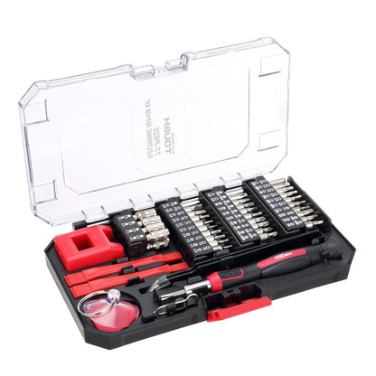 77 Piece Precision Tool Kit with Magnetic Screwdriver, Standard Size Bits, and Case, New Condition