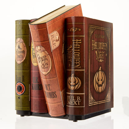 Halloween Moving Books Animated Halloween Decoration, Multicolor, 8.07 in, by Way To Celebrate