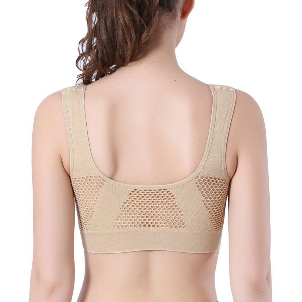 3Pcs Women plus Size Sport Bras Seamless Breathable Underwear Wireless Racerback Bralettes Vest Sport Underwear Top M-6XL