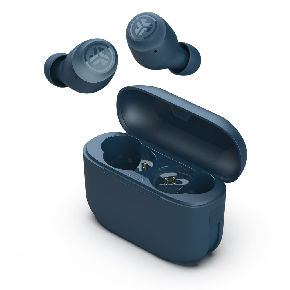 JLab Go Air Pop Bluetooth Earbuds, True Wireless with Charging Case, Blue