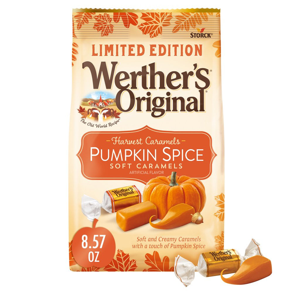 Werther's Original Harvest Pumpkin Spice Soft Caramel Candy, 8.57 oz