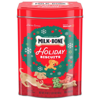 Milk-Bone Holiday Dog Biscuits, 24 oz. Tin