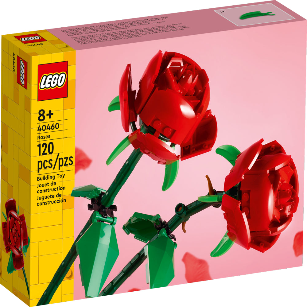 LEGO Roses Building Kit, Unique Gift for Valentine's Day, Botanical Collection, Perfect Gift to Build Together, 40460