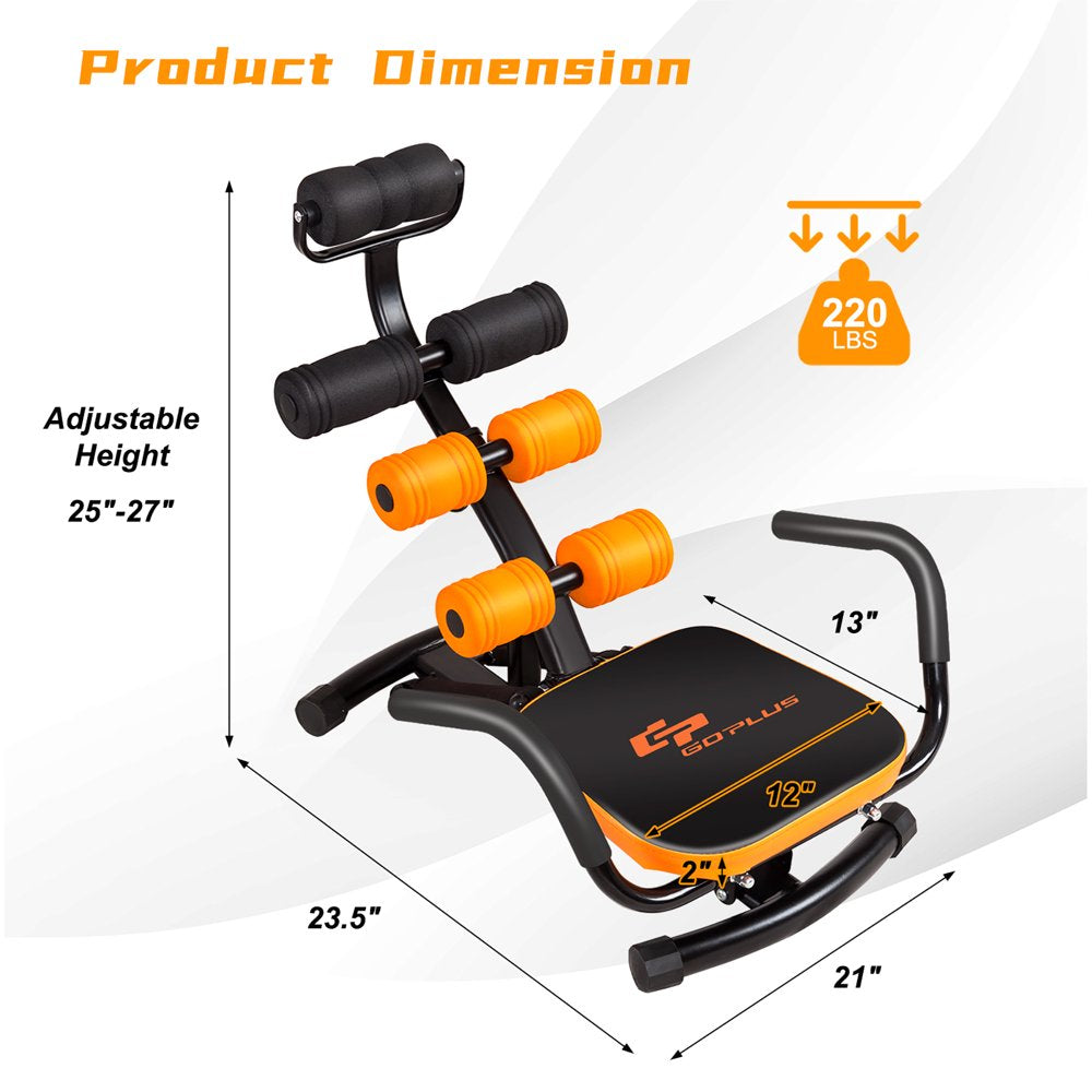 Core Ab Trainer Bench Abdominal Stomach Exerciser Workout Gym Fitness Machine