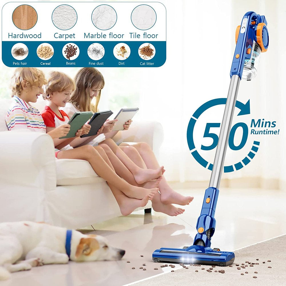 ORFELD Cordless Vacuum Cleaner, 20000Pa Stick Vacuum 2 in 1, up to 50 Mins Runtime, with Dual Digital Motor for Deep Clean Whole House