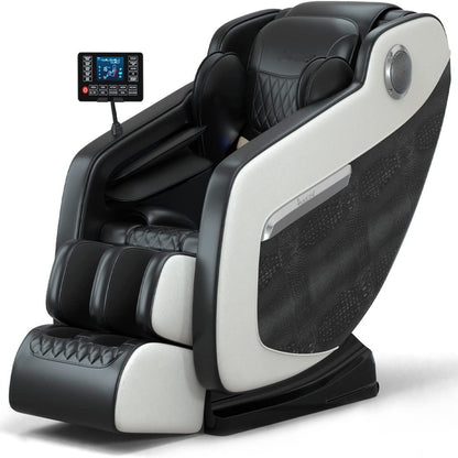 Relax Rejuvenate Zero Gravity Massage Chair Full Body Recliner Air Pressure, Bluetooth, Heat, and Foot massage Black