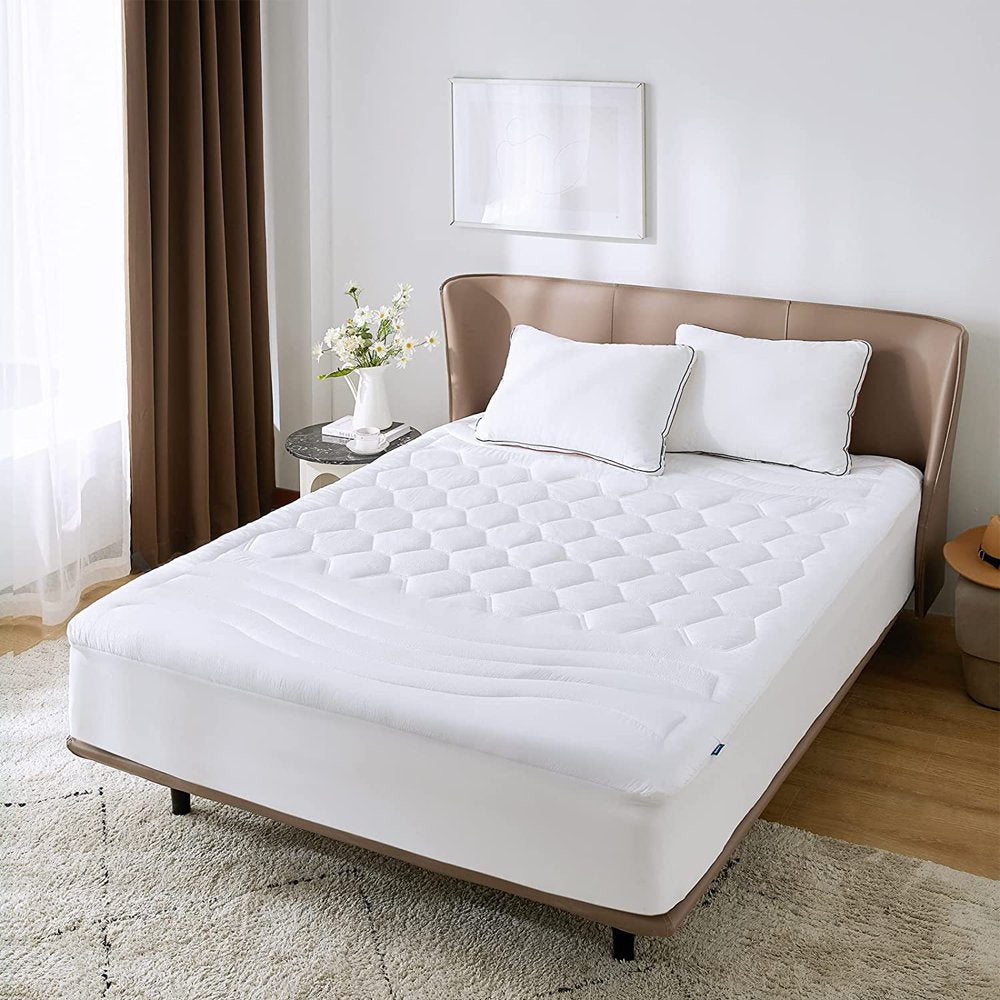 Bedsure Full Size Mattress Pad Thick Down Alternative Mattress Protector - Cooling Soft Bedding Quilted Fitted Mattress Cover Topper Fits 8" to 21"