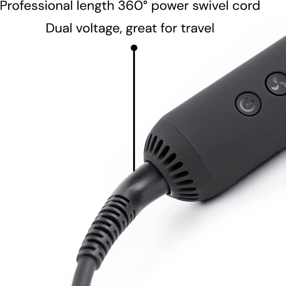 L'ANGE HAIR Le Duo 360° Airflow Styler | 2-in-1 Curling Wand & Titanium Flat Iron Hair Straightener | Professional Hair Curler with Cooling Air Vents | Dual Voltage & Adjustable Temp