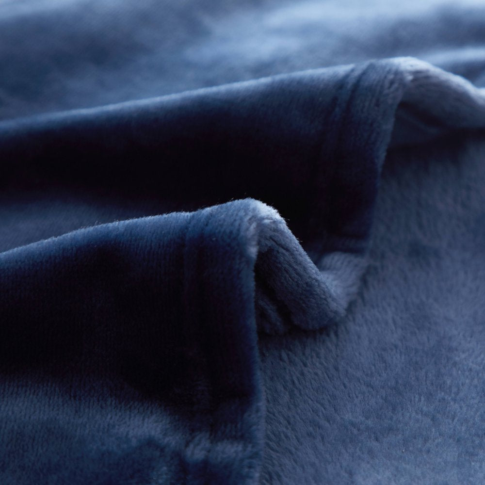 Serta so Huge Oversized Fleece Blanket, 10 Feet X 10 Feet, Blue