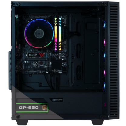 Periphio Terra Prebuilt Gaming PC | AMD Ryzen 5 4600G (4.2GHz Turbo) | Radeon Vega 7 Graphics | 1TB M.2 NVMe SSD | 16GB DDR4 RAM | Windows 10 Gaming Desktop Computer | WiFi + BT