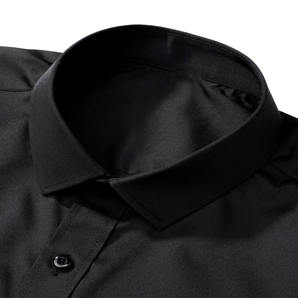  Men's Casual Long Sleeve Cotton Stretch Big & Tall Shirts Wrinkle-Free