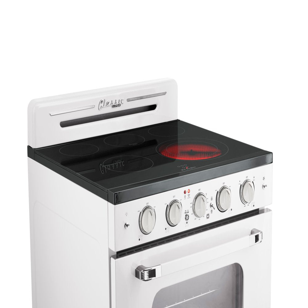 Unique Classic Retro 30" 3.9 cu/ft Freestanding 5-Element Electric Range with Convection Oven