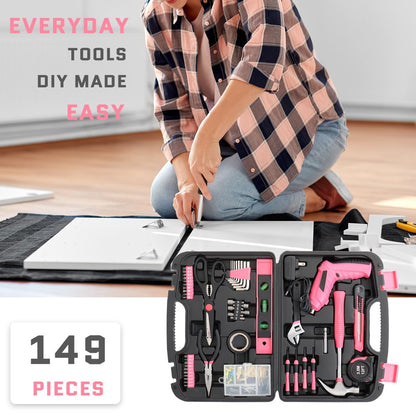 Tool Set, Household Tools Kit, for General Household DIY Home Repair, 149pcs Items Included