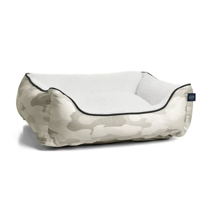 Gap Washed Denim Cuddler Pet Bed, Organic Cotton Cover with Polyester Sherpa Inner