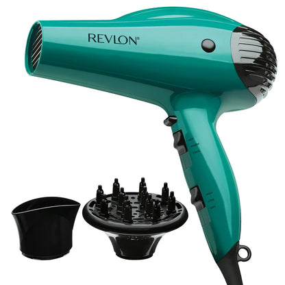 Revlon 1875W IONIC Volume Booster Hair Dryer, Green