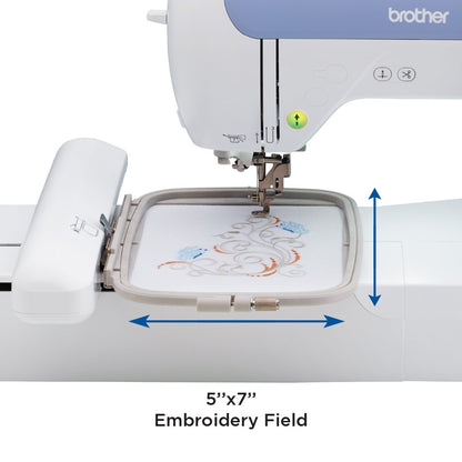 Brother PE800 Computerized Embroidery Machine with 5 in x 7 in Embroidery Area and LCD Screen